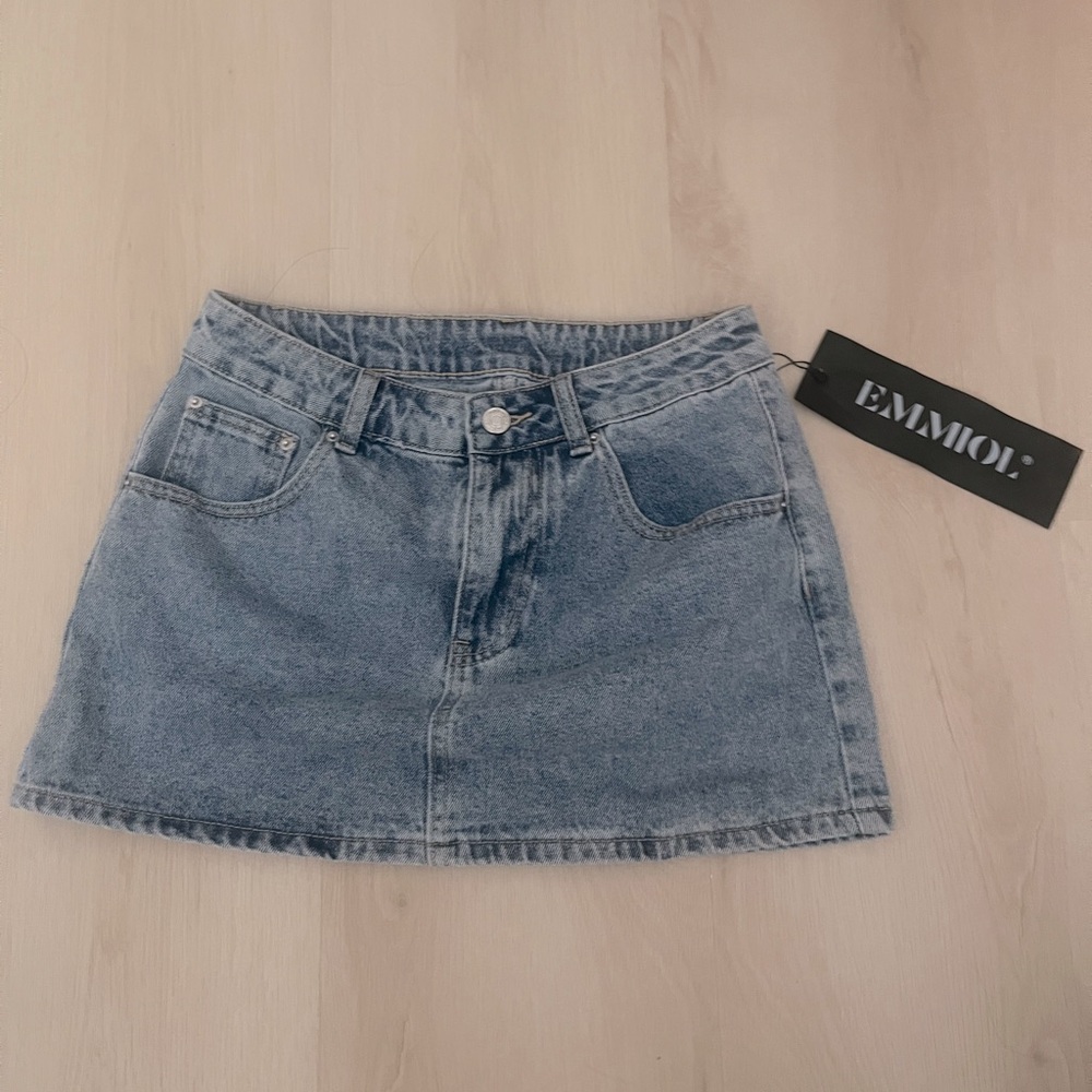 Y2K Emmiol LOWRISE denim skirt